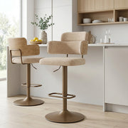 Sgabello Tessuto Rame - Logan Beige