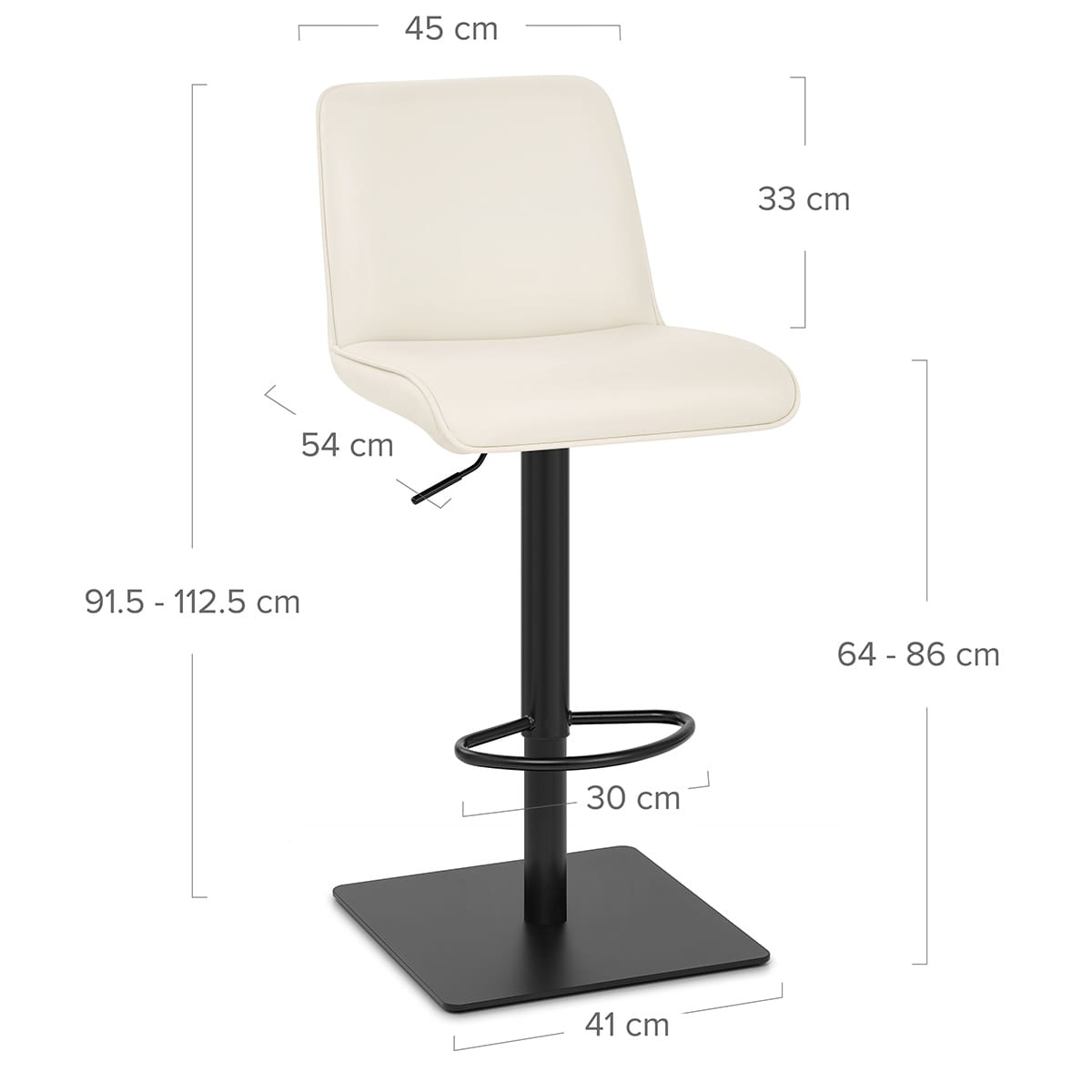 Barhocker Echtleder - Lola Beige
