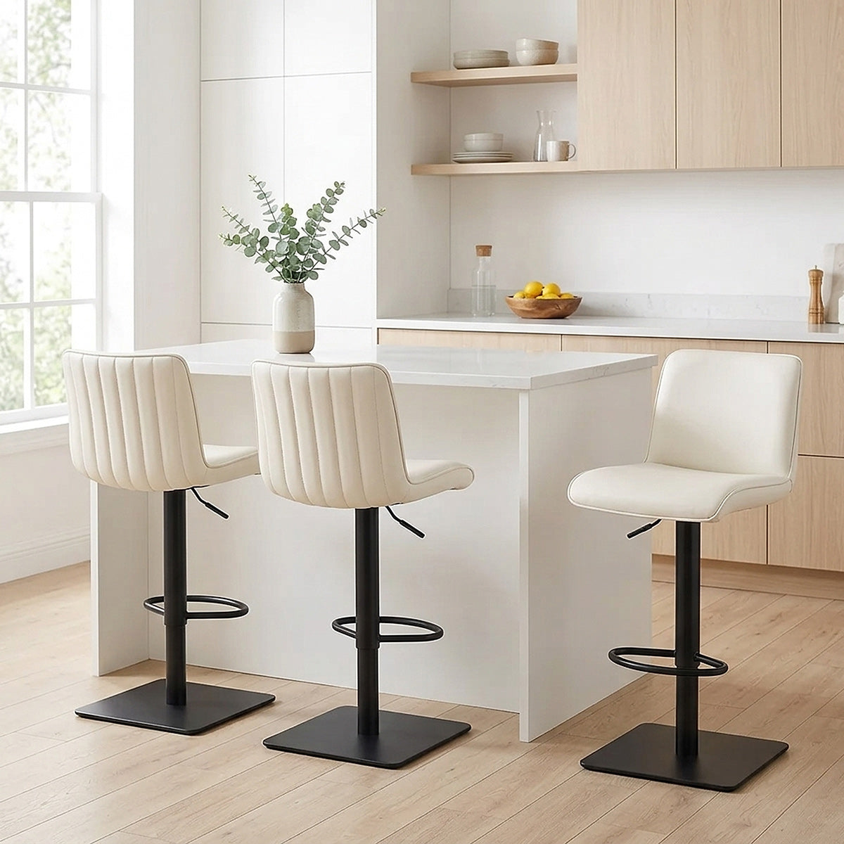 Barhocker Echtleder - Lola Beige