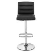 Kunstleder Barhocker Chrom - Lush Schwarz