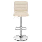 Kunstleder Barhocker Chrom - Lush Beige