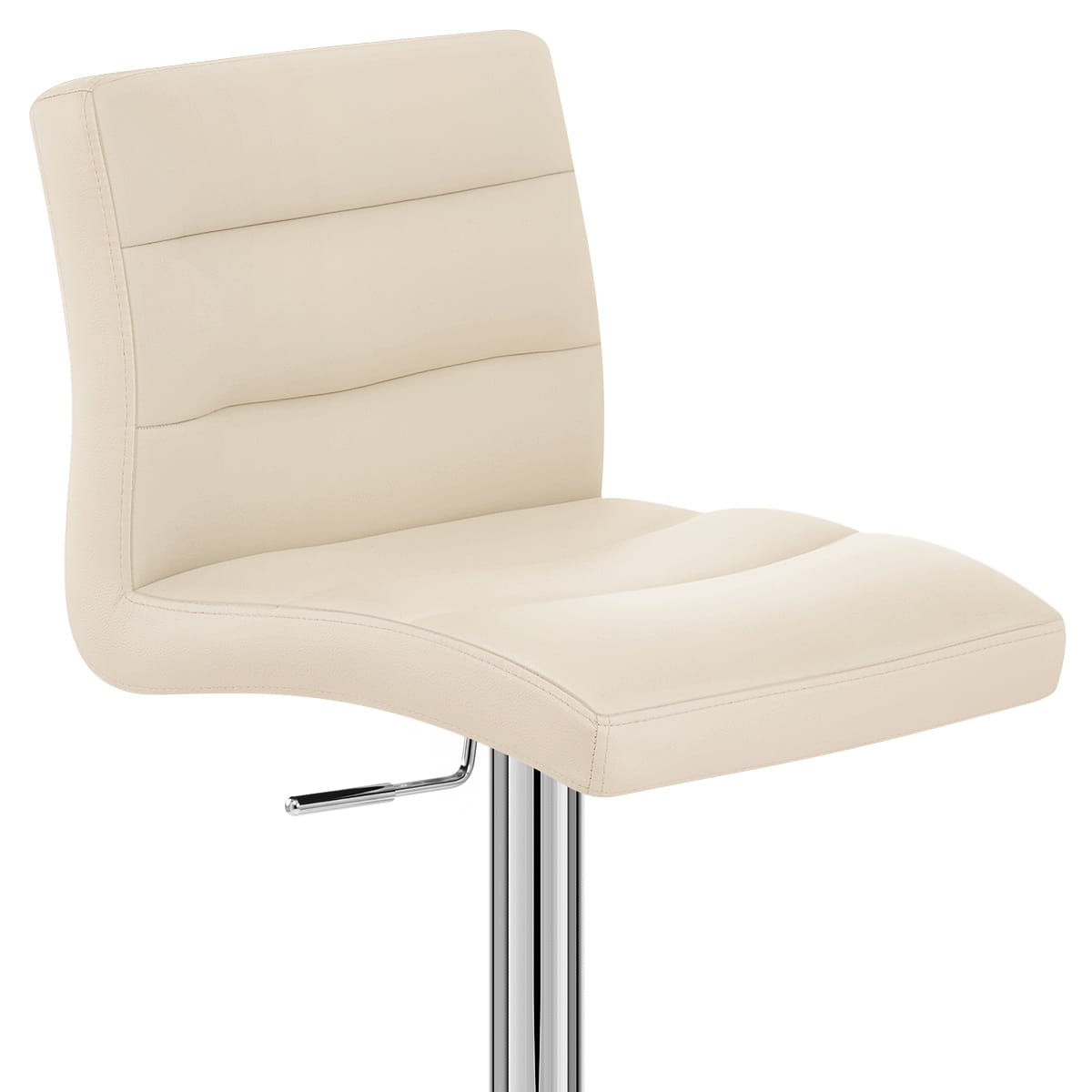 Kunstleder Barhocker Chrom - Lush Beige
