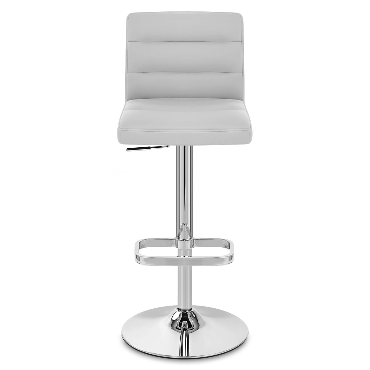 Kunstleder Barhocker Chrom - Lush Grau