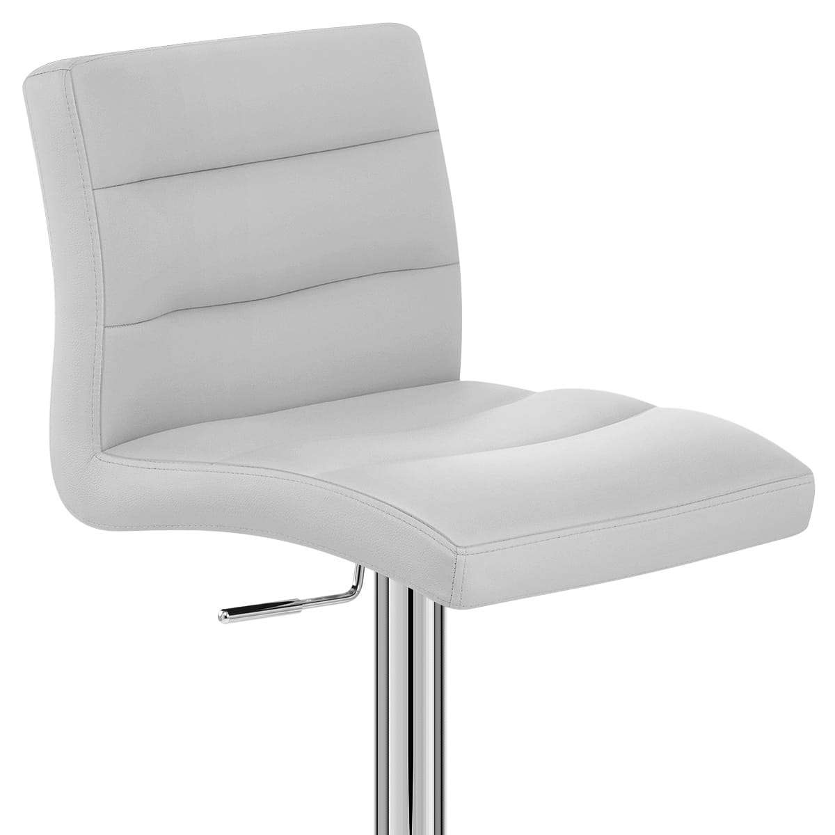 Kunstleder Barhocker Chrom - Lush Grau