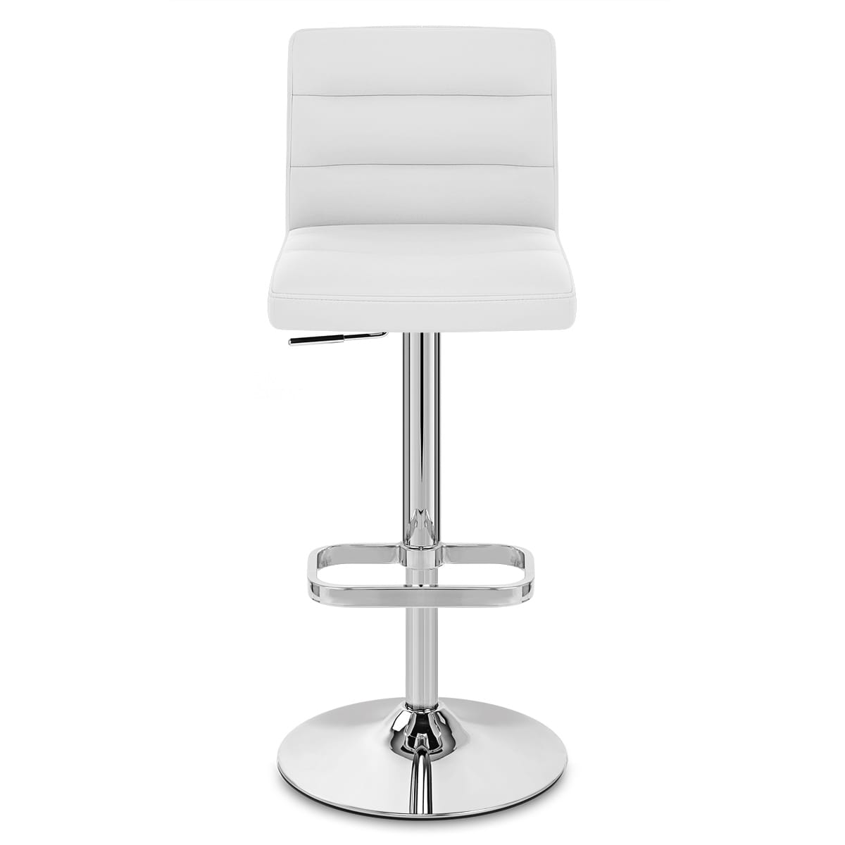 Kunstleder Barhocker Chrom - Lush Weiß