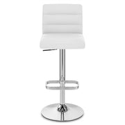 Kunstleder Barhocker Chrom - Lush Weiß