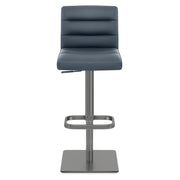 Sgabello Vera Pelle Graffite - Lush Blu