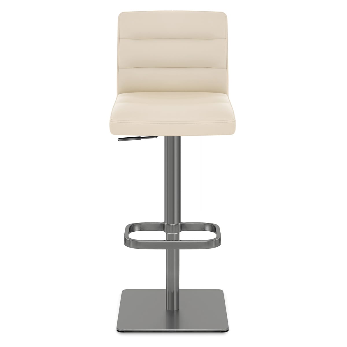 Echtleder Barhocker Gebürstet Graphit - Lush Beige