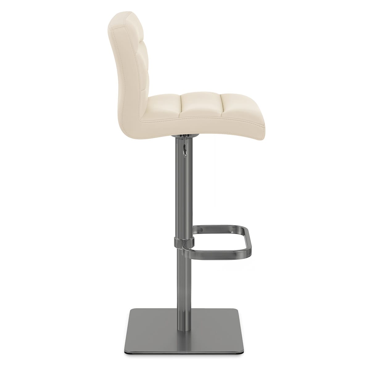 Echtleder Barhocker Gebürstet Graphit - Lush Beige
