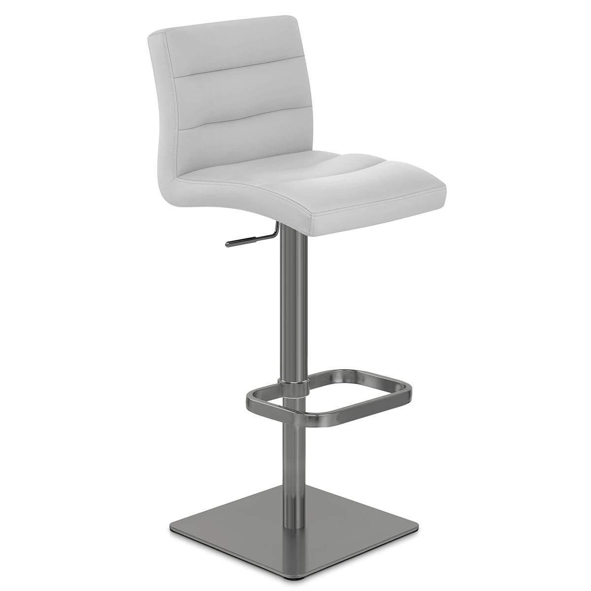 Sgabello Vera Pelle Graffite - Lush Grigio