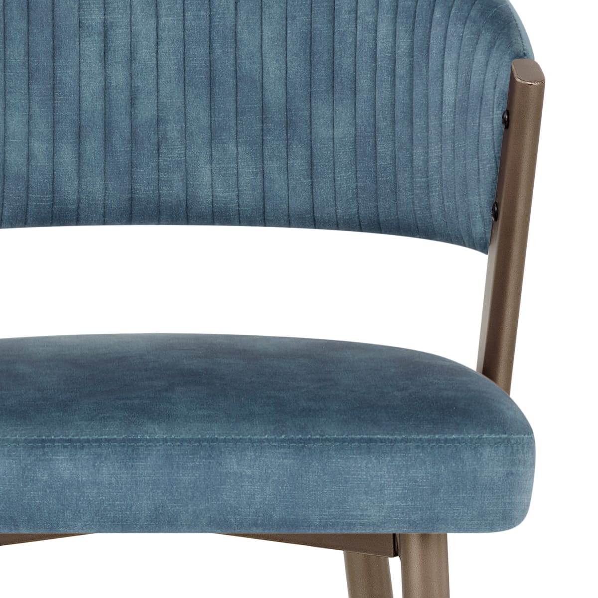 Samt Barhocker - Lusso Blau