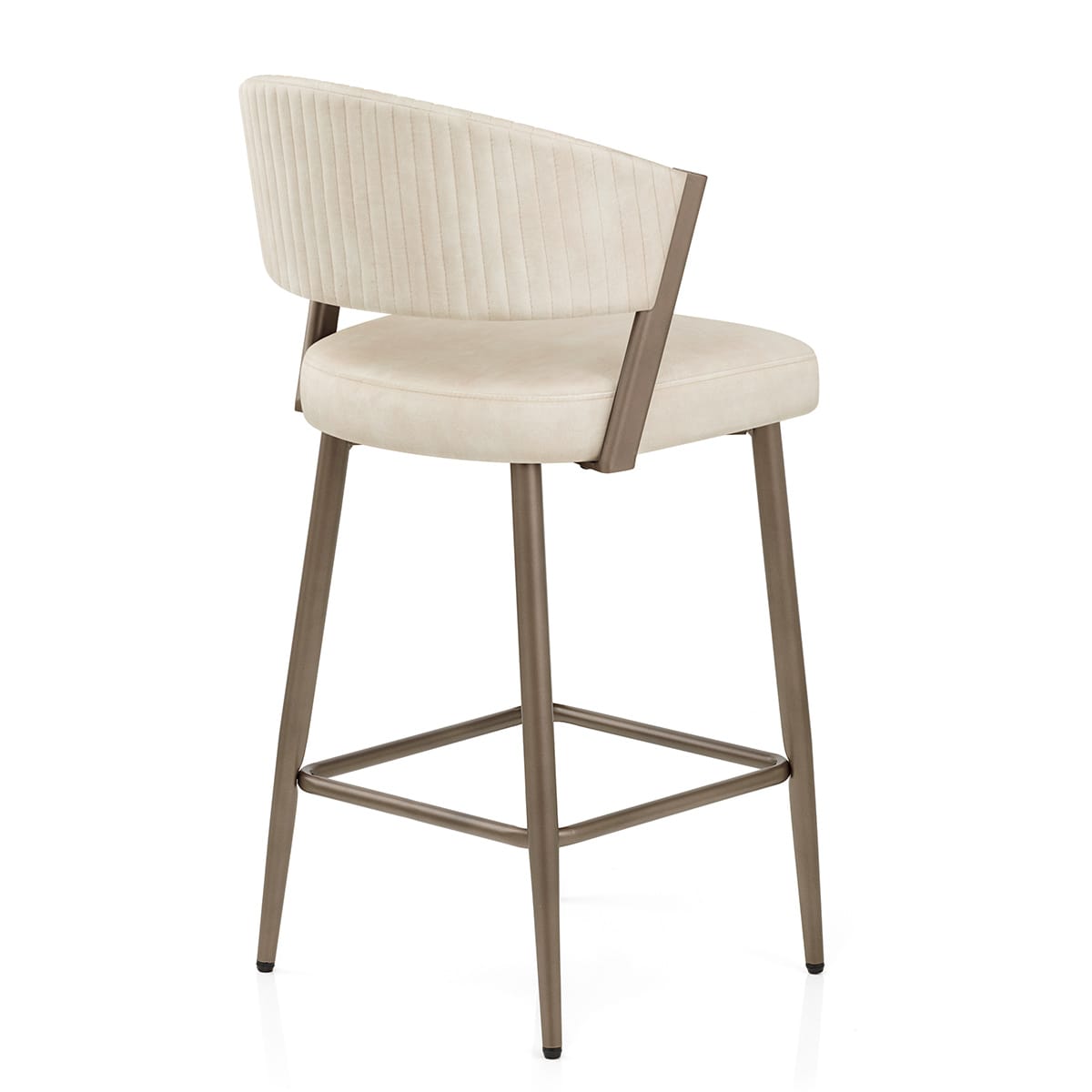 Samt Barhocker - Lusso Beige