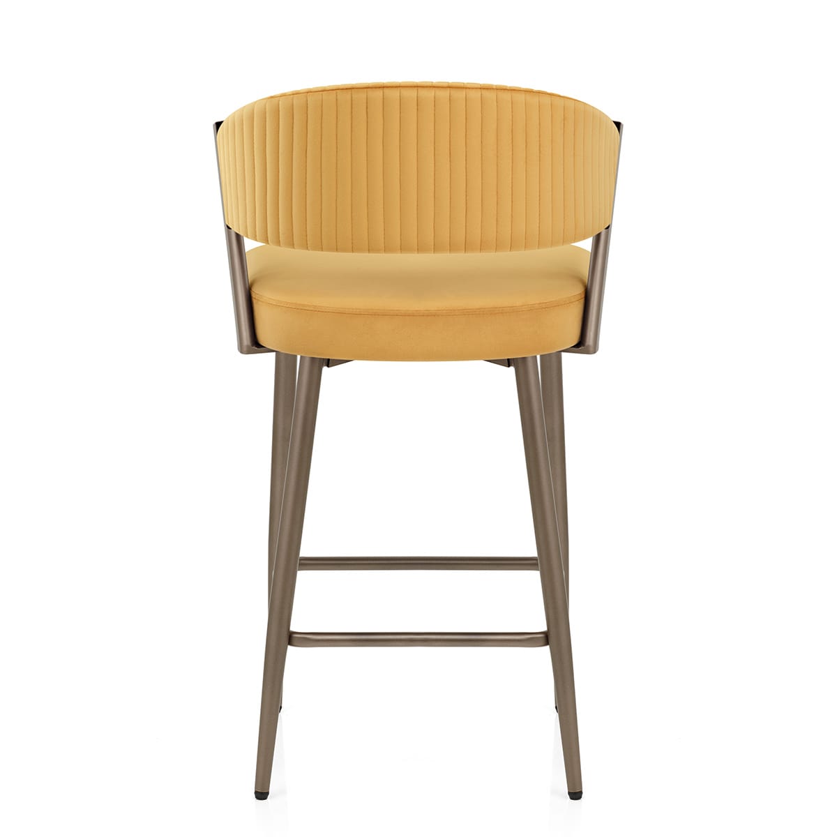 Sgabello da Bar Velluto - Lusso Giallo