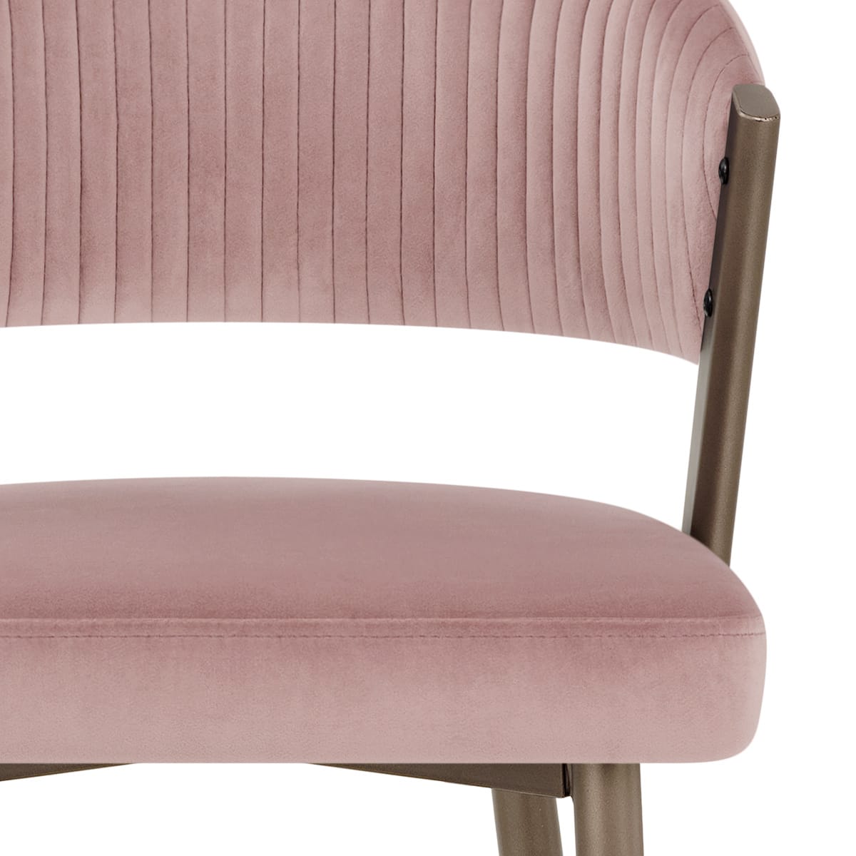 Sgabello da Bar Velluto - Lusso Rosa