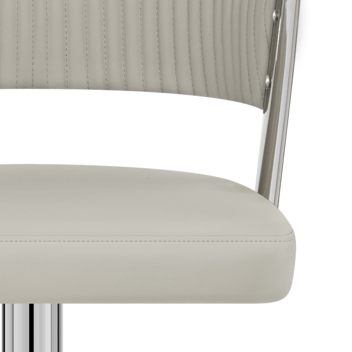 Echtleder Barhocker - Lusso Grau