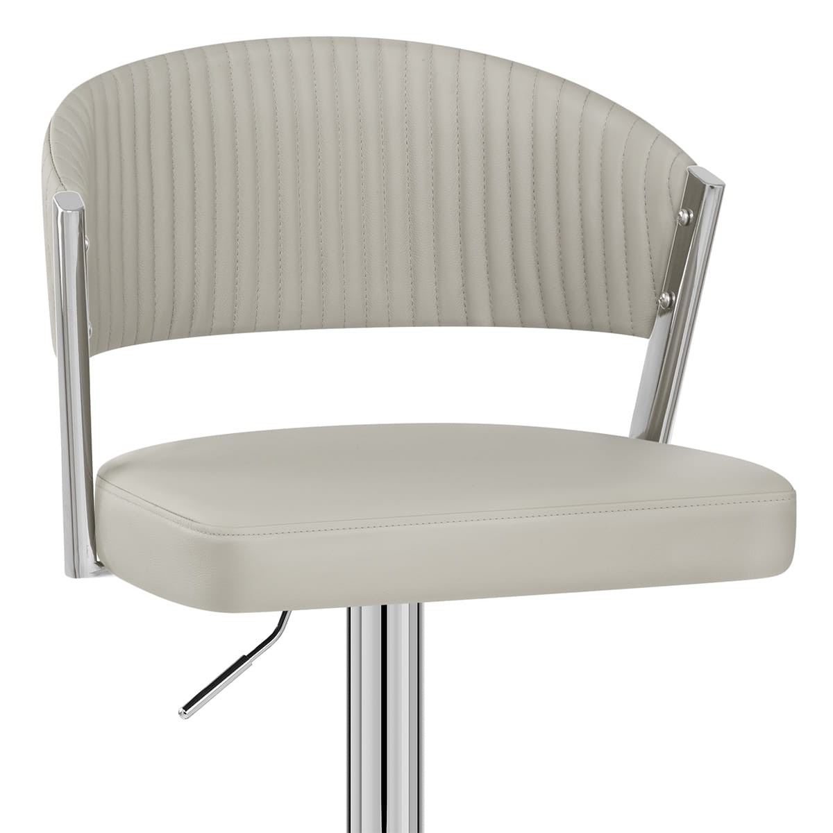 Echtleder Barhocker - Lusso Grau