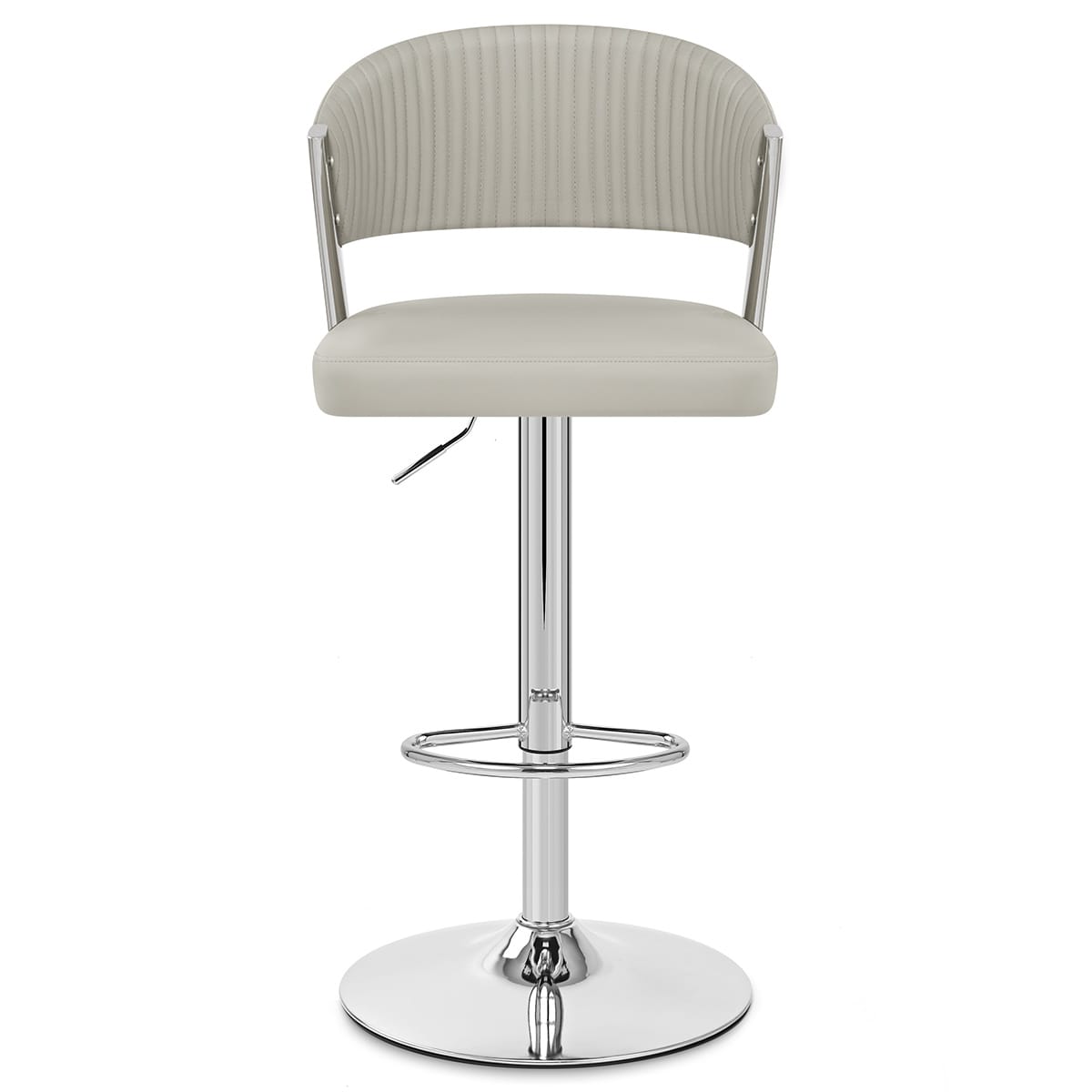 Echtleder Barhocker - Lusso Grau