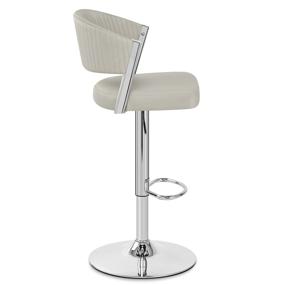 Echtleder Barhocker - Lusso Grau