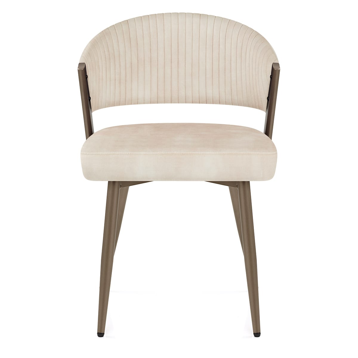 Samt Esszimmerstuhl - Lusso Beige