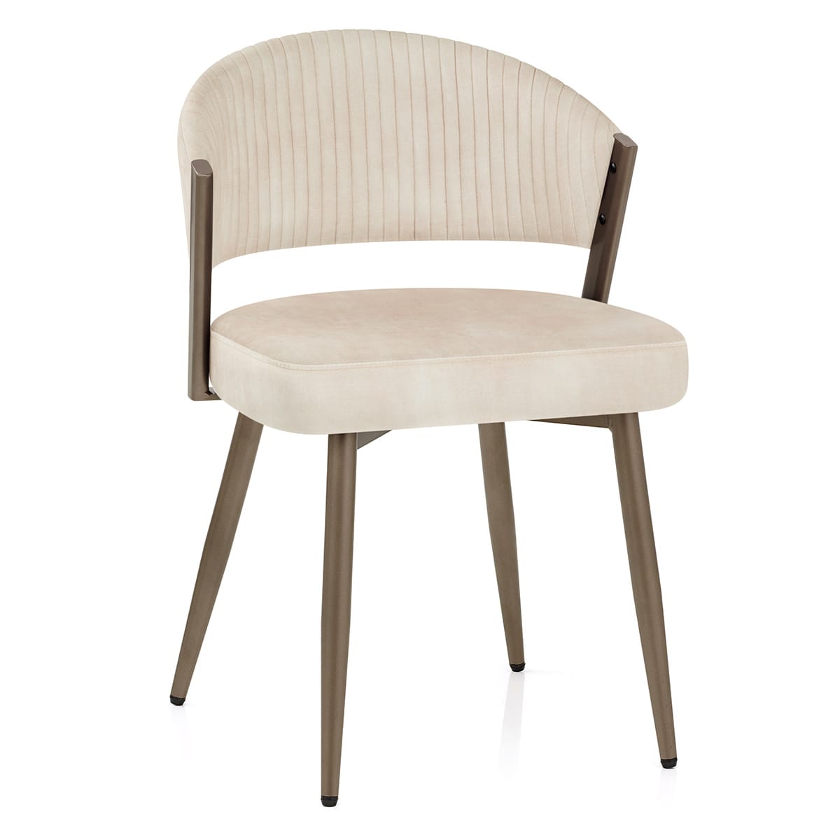 Samt Esszimmerstuhl - Lusso Beige