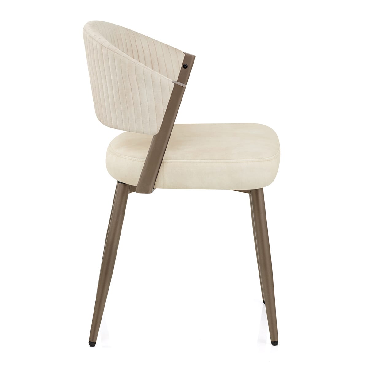 Samt Esszimmerstuhl - Lusso Beige