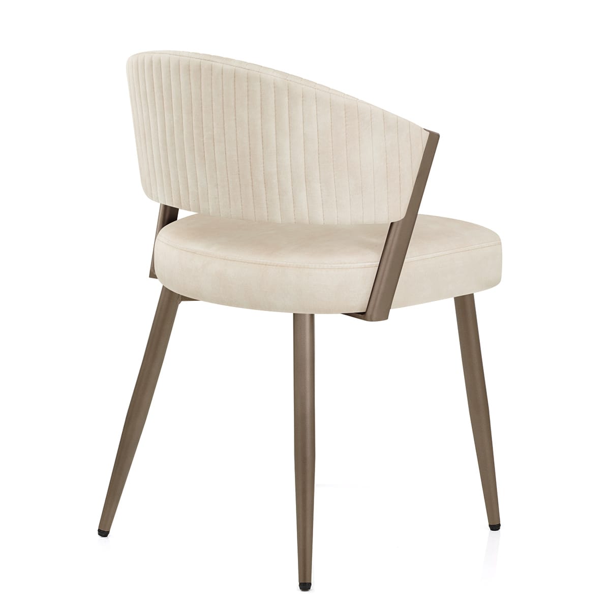 Samt Esszimmerstuhl - Lusso Beige