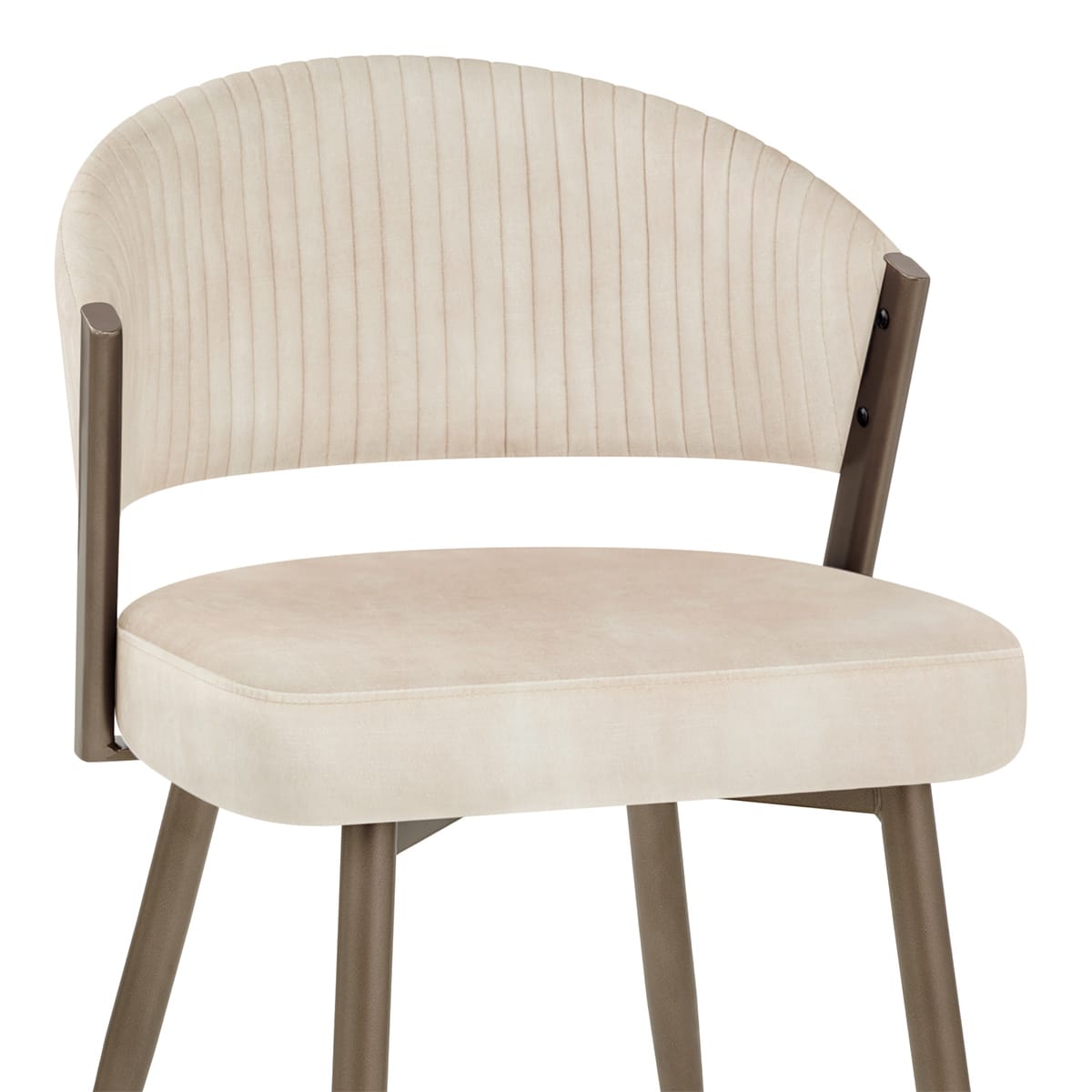 Samt Esszimmerstuhl - Lusso Beige