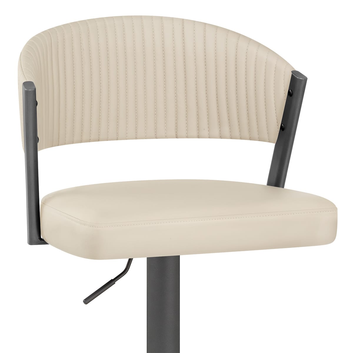 Graphit Barhocker Kunstleder - Lusso Beige