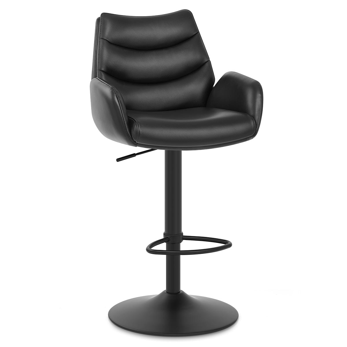 Barhocker Echtleder - Madrid Schwarz