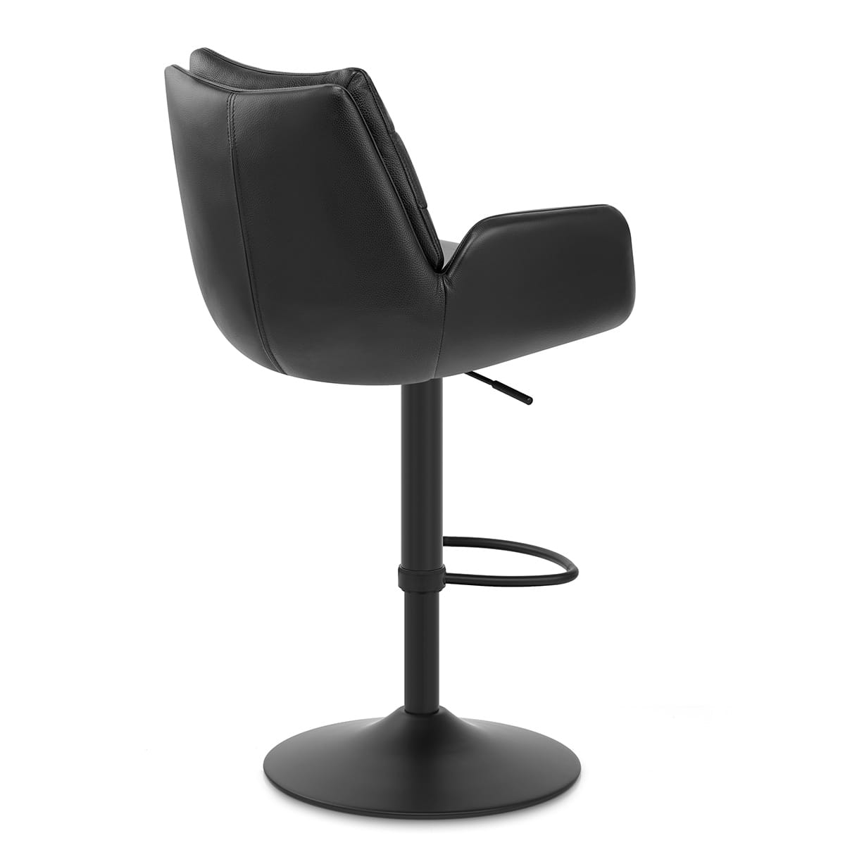 Barhocker Echtleder - Madrid Schwarz