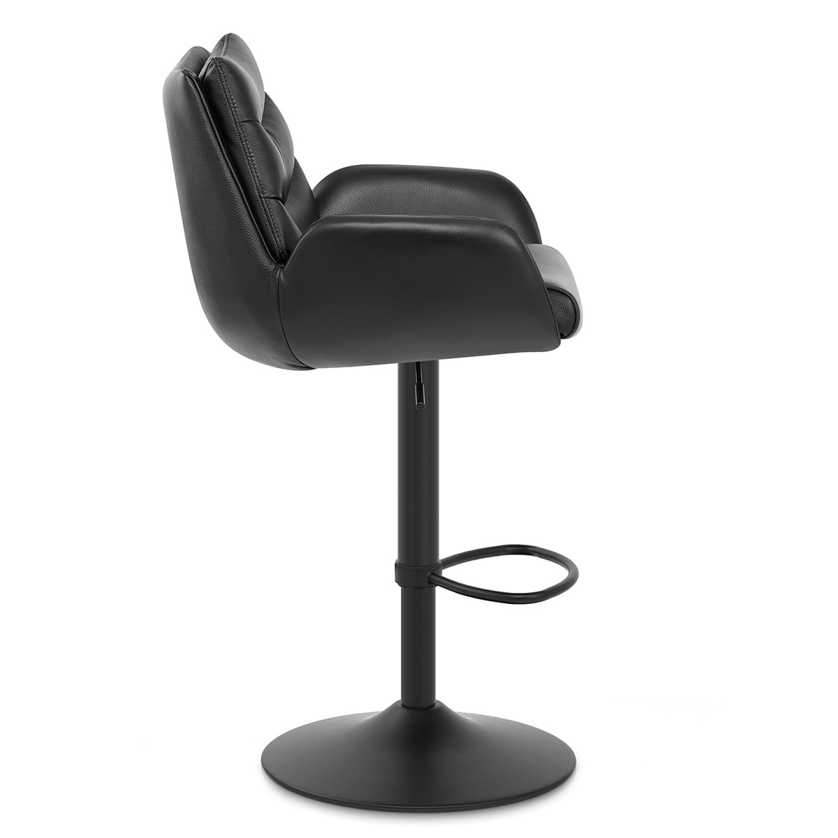 Barhocker Echtleder - Madrid Schwarz