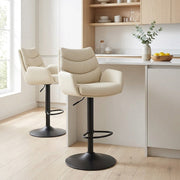 Barhocker Echtleder - Madrid Beige