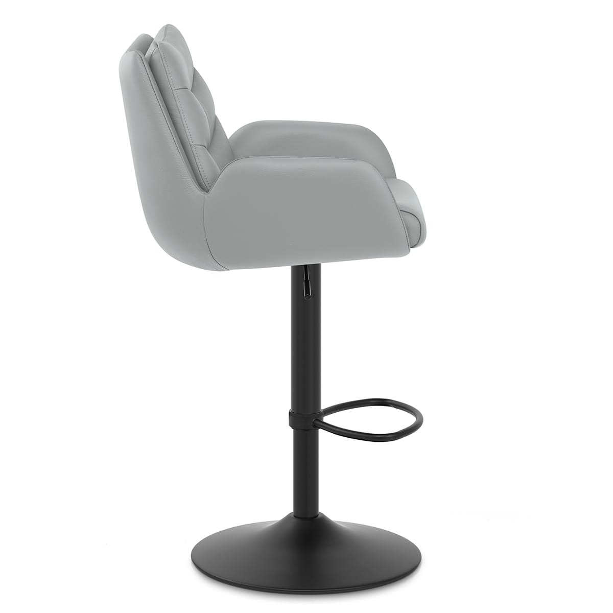 Barhocker Echtleder - Madrid Grau