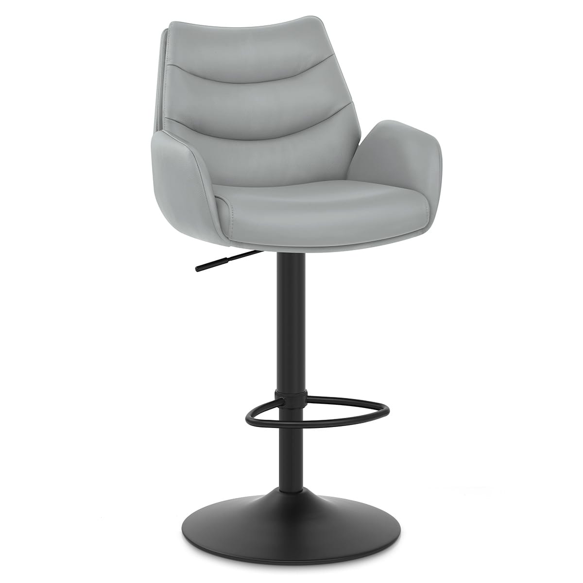 Barhocker Echtleder - Madrid Grau