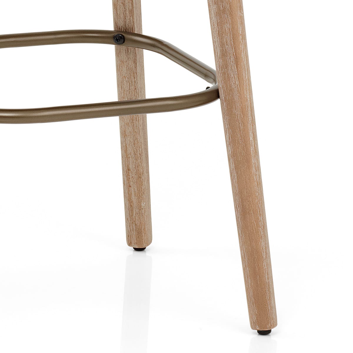 Sgabello Ecopelle Legno - Malmo Marrone