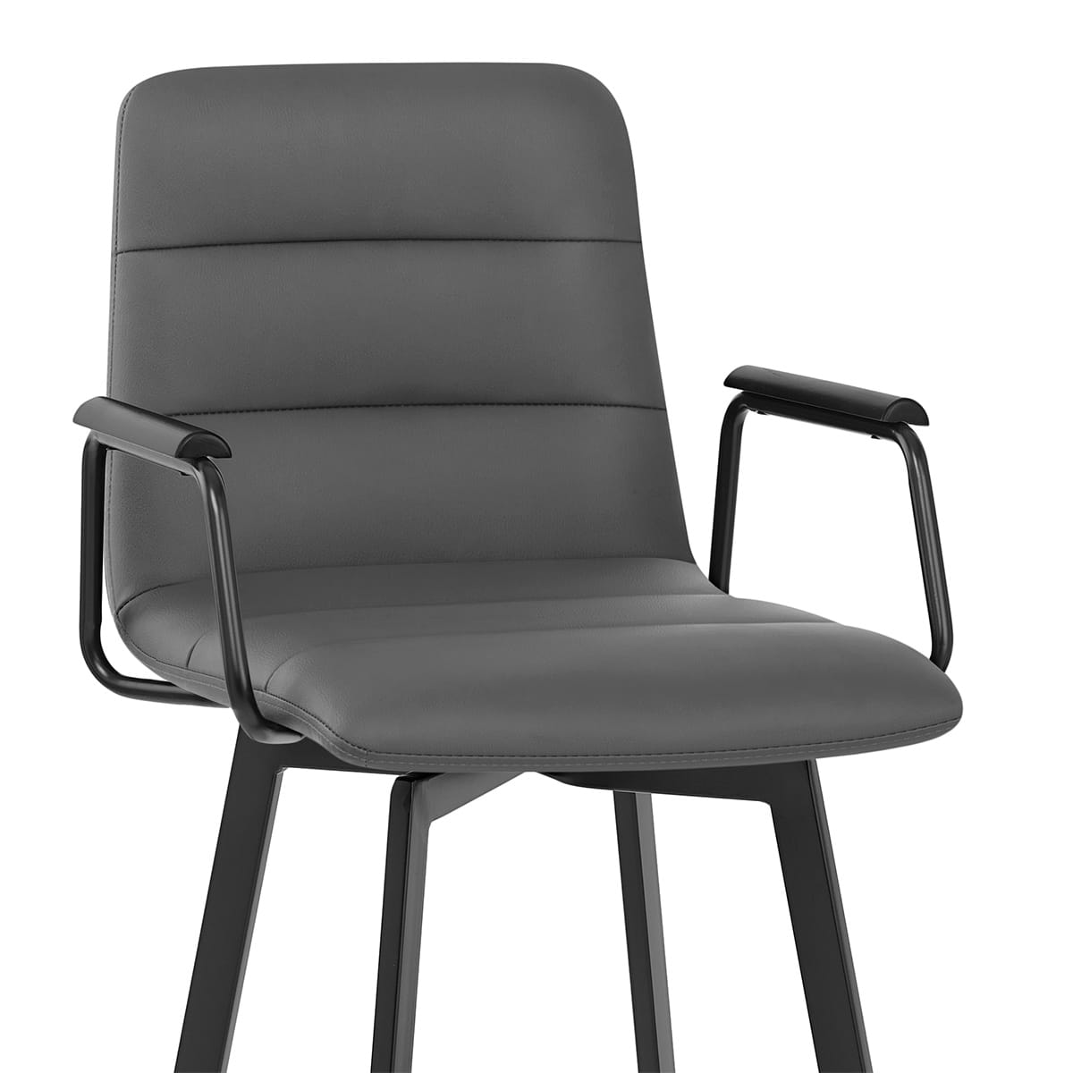 Kunstleder Barhocker Schwarz - Marco Grau