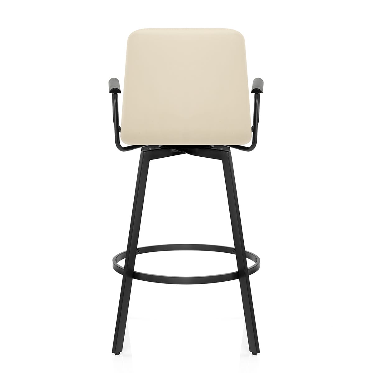 Kunstleder Barhocker Schwarz - Marco Beige