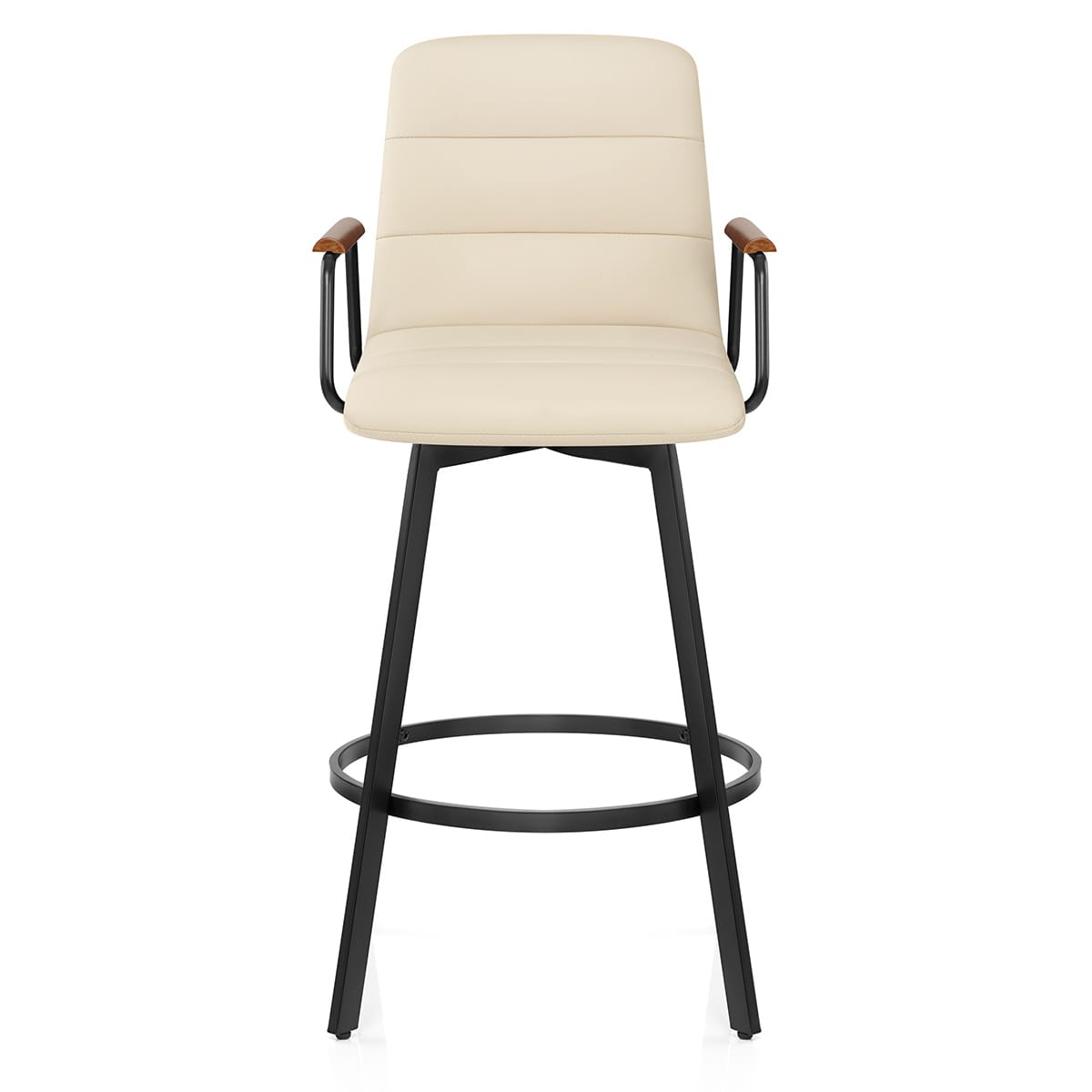 Kunstleder Barhocker Walnuss - Marco Beige