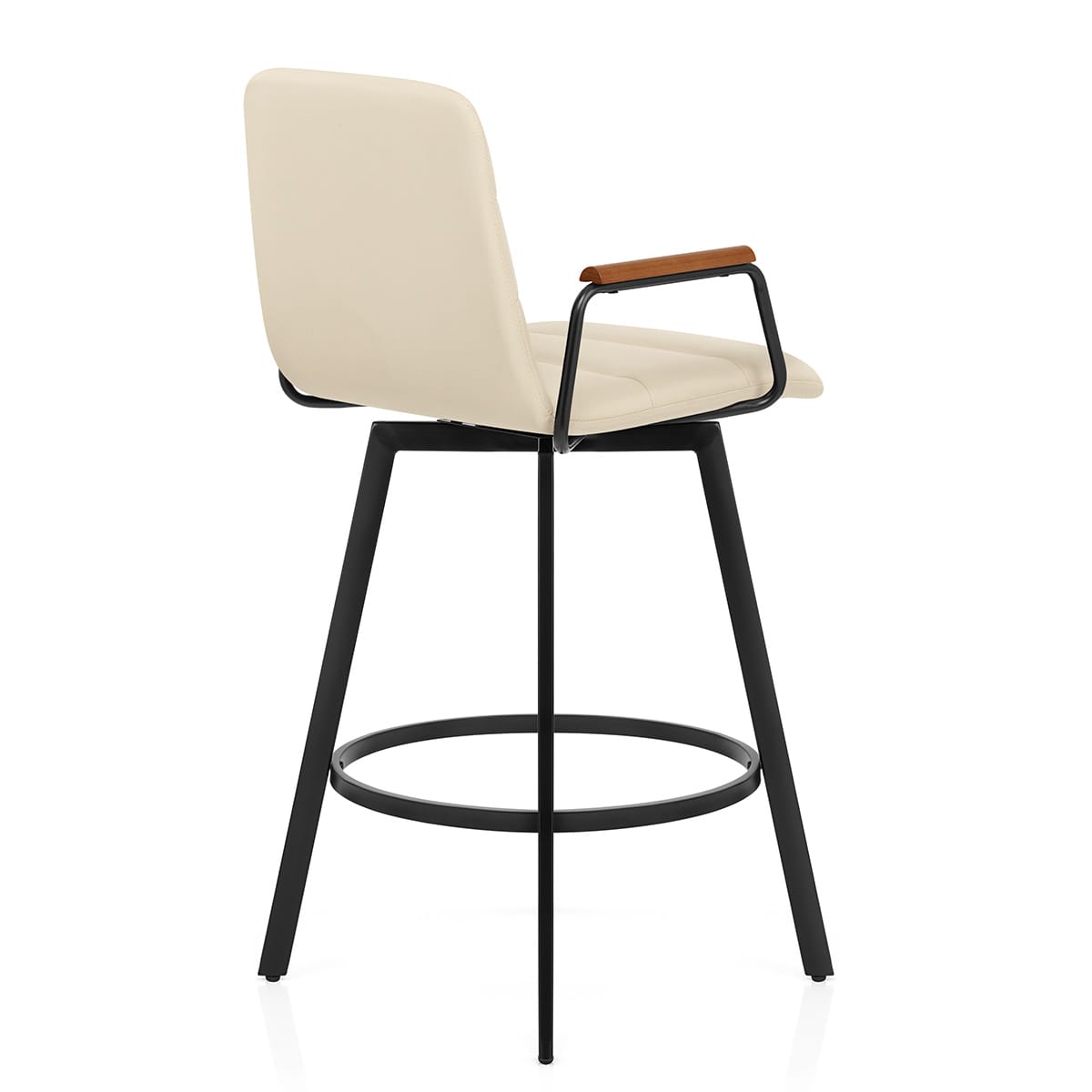 Kunstleder Barhocker Walnuss - Marco Beige