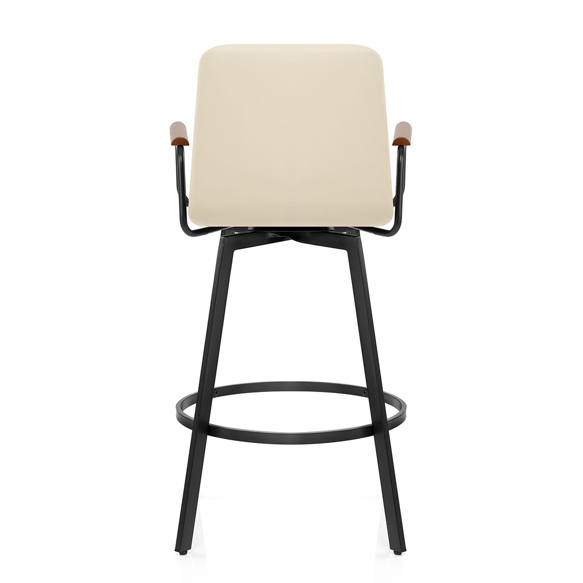 Kunstleder Barhocker Walnuss - Marco Beige