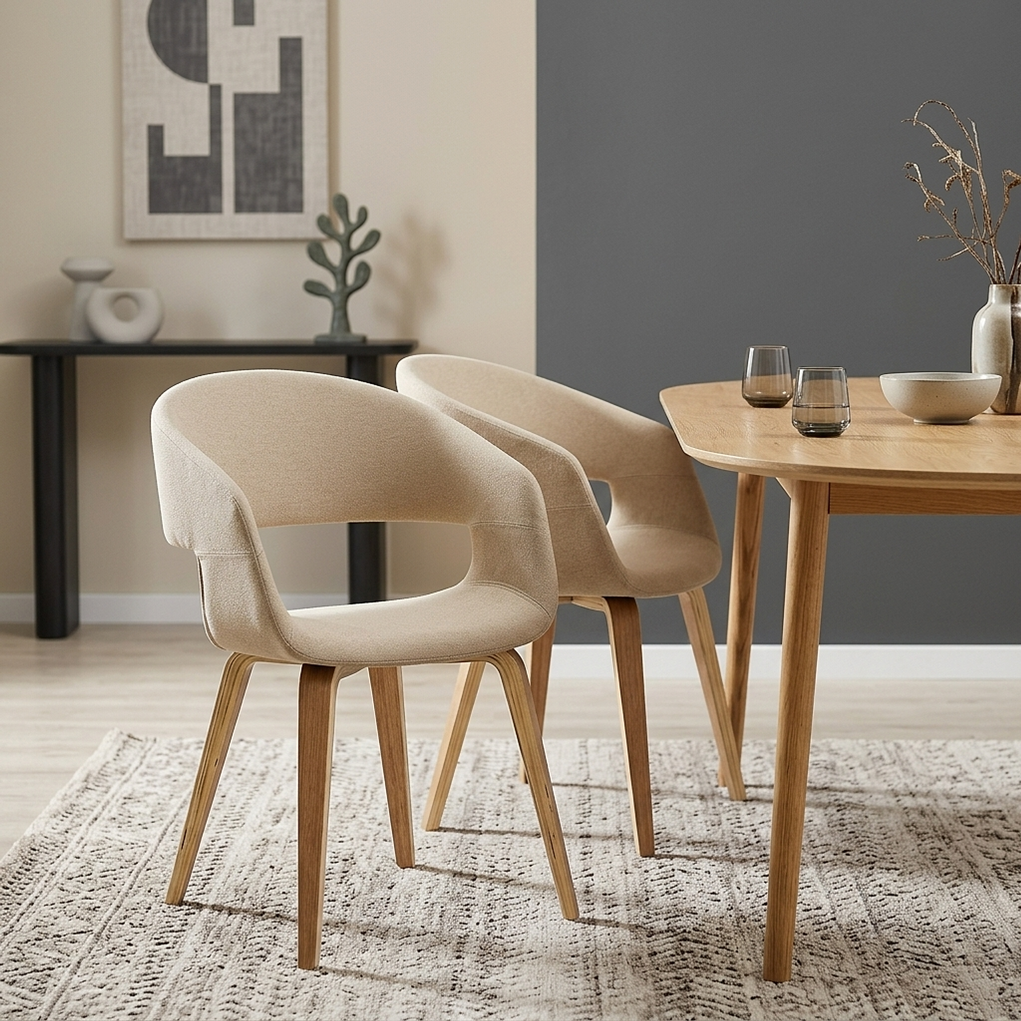 Stoff Stuhl - Marcus Beige
