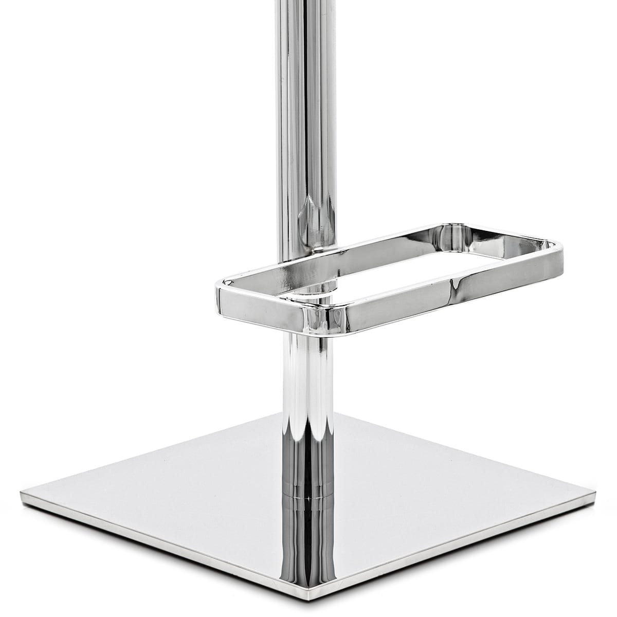 Echtleder Barhocker Chrom - Martello Schwarz