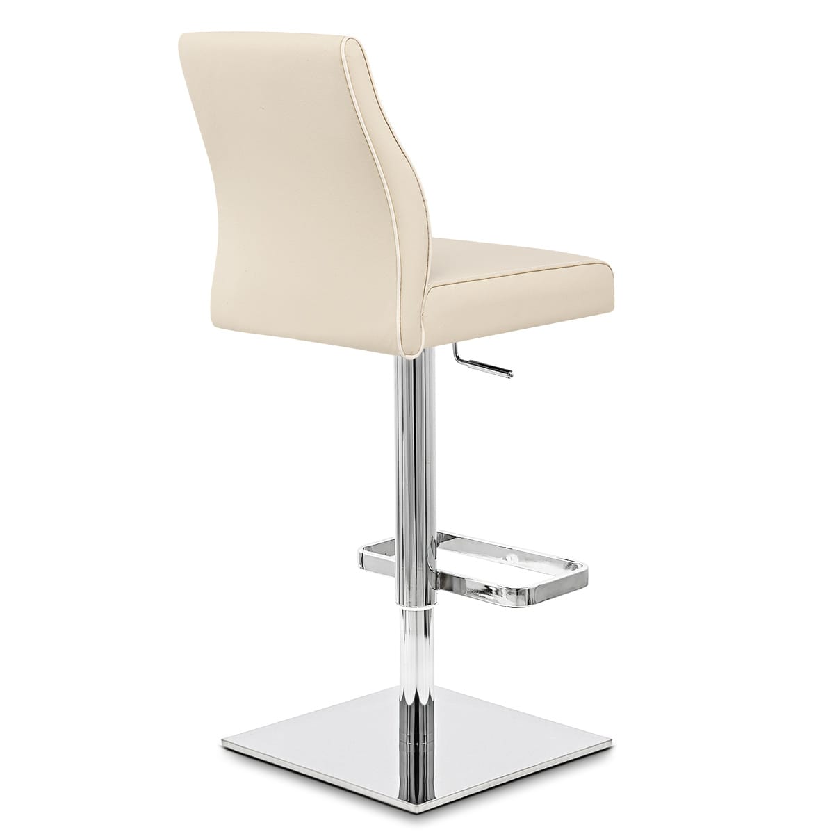 Echtleder Barhocker Chrom - Martello Beige