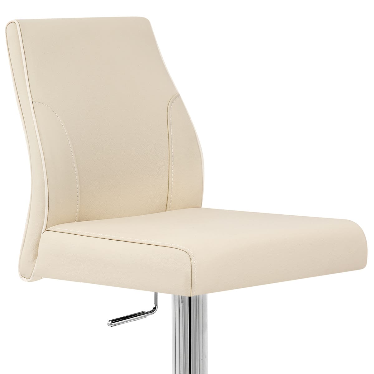 Echtleder Barhocker Chrom - Martello Beige