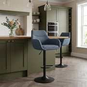Stoff Barhocker - Matteo Blau