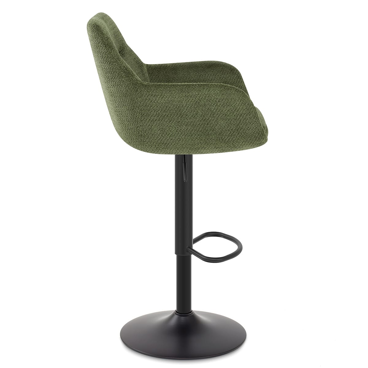 Matteo Bar Stool Green Fabric