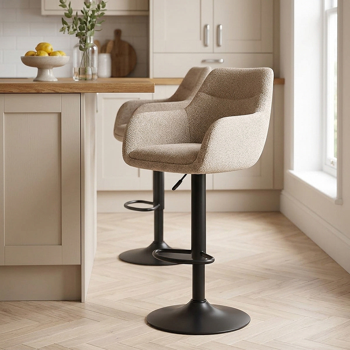 Stoff Barhocker - Matteo Beige