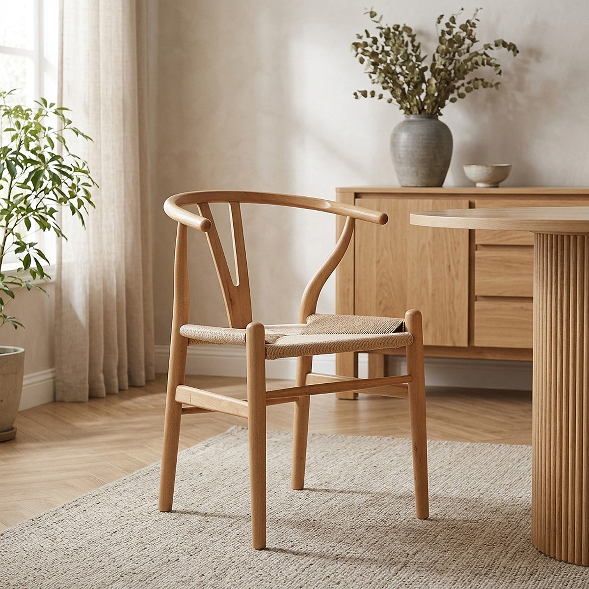 Sedia da pranzo Corda Quercia - Maxime Beige