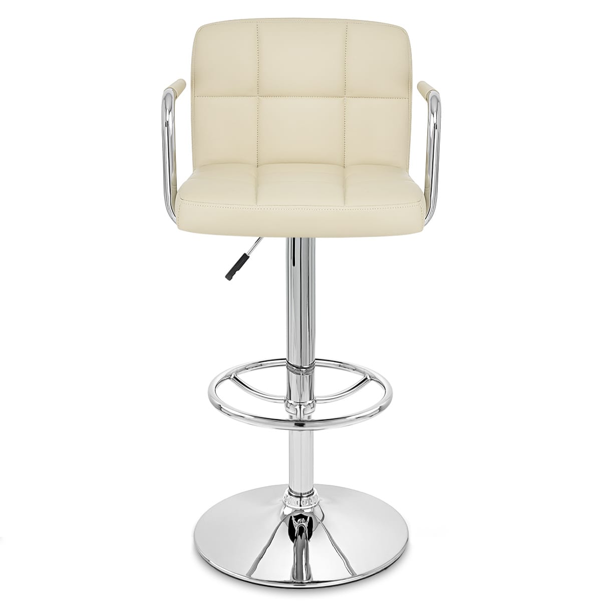 Kunstleder Barhocker Chrom - Maze Beige