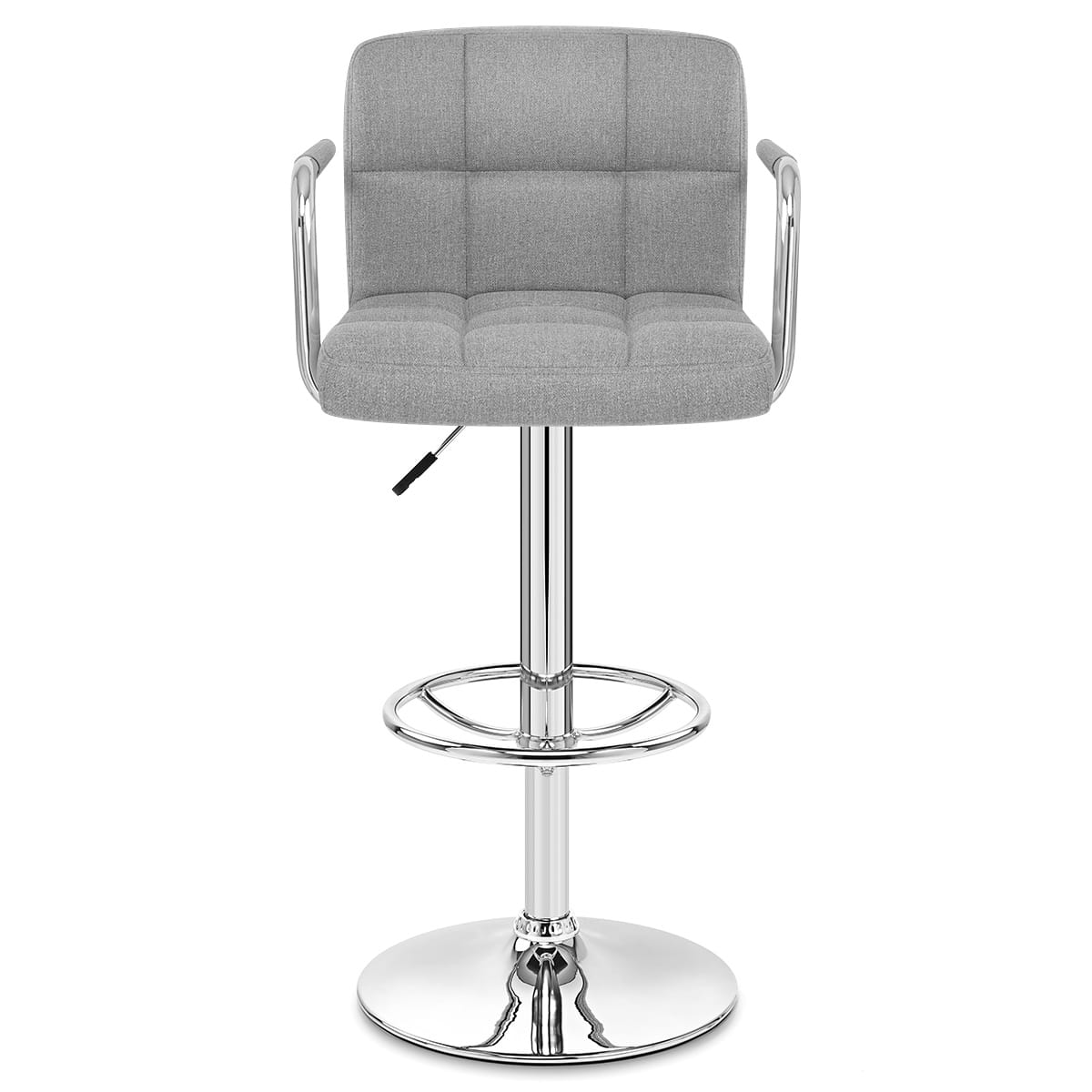 Stoff Barhocker - Maze Grau